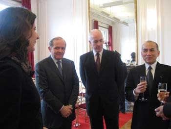 R�ception en l'honneur du Roi Norodom Sihamoni, Val�rie Liger-Belair, Secr�taire G�n�ral de l'EFEO

