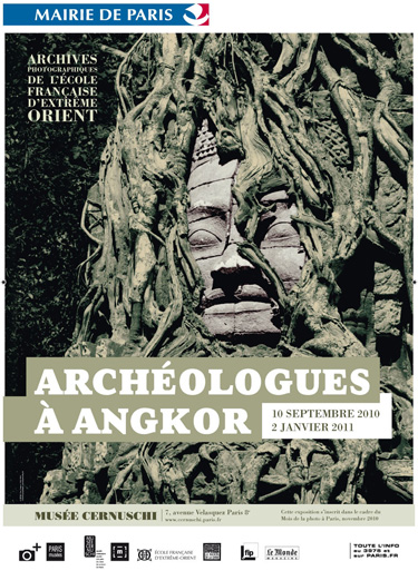 Archéologues à Angkor, archives photographiques de l’École française d’Extrême-Orient